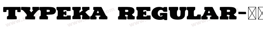 Typeka Regular字体转换